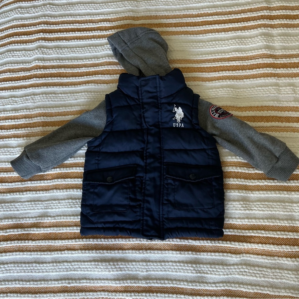 U.S.‎ POLO ASSN.  Blue Zip Jacket Youth Size 2T USPA